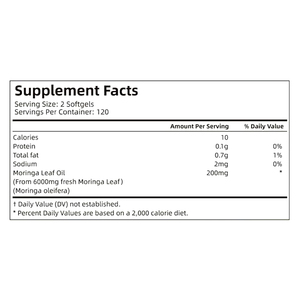 <span class=keywords><strong>Moringa</strong></span> Softgel para Vegan Private Label puro orgânico <span class=keywords><strong>Moringa</strong></span> Softgel Cápsulas - Product Image 2