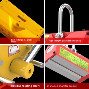 Imán Permanente de Elevación con Ventosa Potente, Herramienta de Elevación de Acero de 1/2 Disco, Capacidad de Carga de 400 kgf, Garantía de 5 Años - Product Image 2