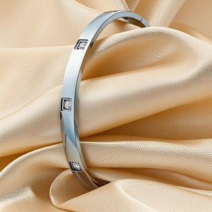 Bracelet en acier inoxydable incrusté de zircons assorti à la mode pour femme XIXI Bracelet en <span class=keywords><strong>or</strong></span> <span class=keywords><strong>18</strong></span> <span class=keywords><strong>carats</strong></span> - Product Image 4