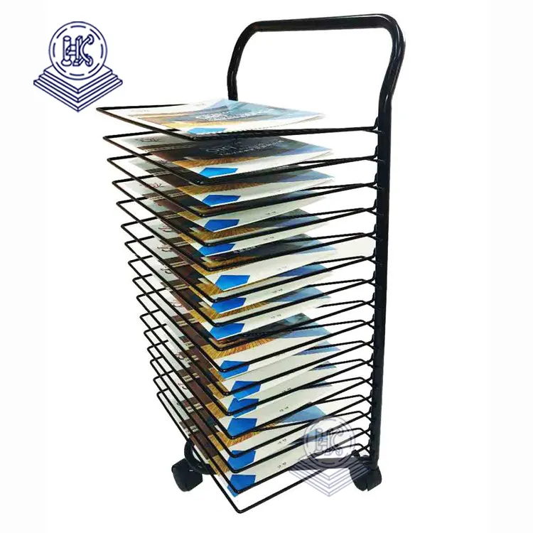 paper drying rack Art painting dry tower shelf holder metal wire scrapbook paper display rack wallpaper display racks