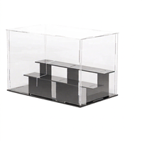 Boîte de présentation en acrylique transparente légère personnalisable en 3 étapes, organisateur de comptoir en forme de cube, support de protection anti-poussière