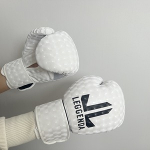 <span class=keywords><strong>Guantoni</strong></span> da <span class=keywords><strong>Boxe</strong></span> in Pelle PU di Alta Qualità con Logo Personalizzato Motivo Occhio di Gatto Bianco 4oz 6oz 8oz 10oz 12oz 14oz - Product Image 4