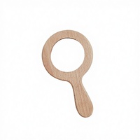 Loupe éducative pour enfants et bébés, en bois naturel poli, personnalisable, écologique, jouet d'extérieur SUKI