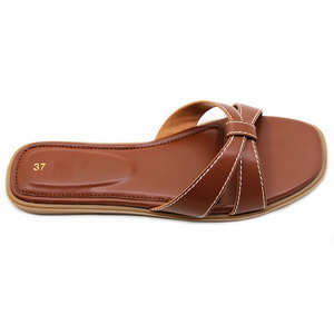 Le suole morbide Slip-on da <span class=keywords><strong>donna</strong></span> indossano nuove pantofole da spiaggia con cinturino incrociato Casual antiscivolo da <span class=keywords><strong>donna</strong></span> - Product Image 4