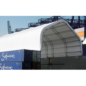 Tente de conteneur d'extension d'auvent Structures de toit en PVC Abri de conteneur d'auvent pour élargir les zones de travail - Product Image 2