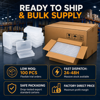 Boîte de rangement transparente pour cartes de jeu en plastique écologique avec logo personnalisé, fabrication OEM, boîte de rangement pour cartouche en PP transparente, boîte de rangement pour carte mémoire simple