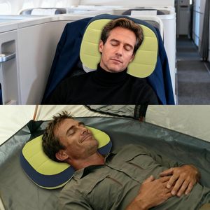 Oreiller de plage gonflable, support pour le cou, oreiller de camping, chaise longue de piscine portable, oreiller d'air léger pour les voyages et l'extérieur - Product Image 2