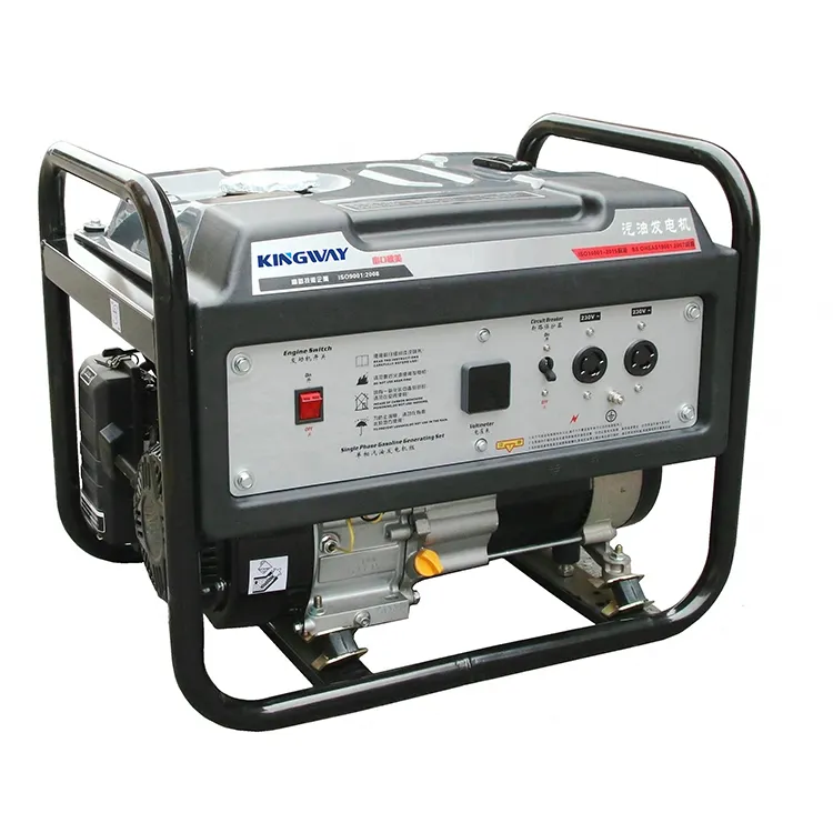 Grosir generator portabel diesel portabel CE 5kw pendingin udara 3 fase generator senyap bensin