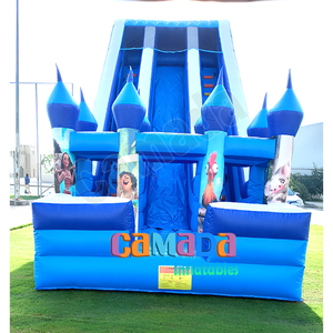 <span class=keywords><strong>Castillos</strong></span> Inflables Gigantes Comerciales de PVC, Castillo Inflable Seco con Tobogán - Product Image 5