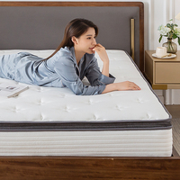 Ensemble anti-acariens de luxe, vente en gros, dur, de luxe, 3 pouces, mousse à mémoire de forme, matelas d'occasion
