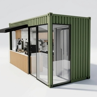 Kiosque à café mobile, conteneur modulaire, kiosque à boissons portable pour café de rue, magasin de thé au lait