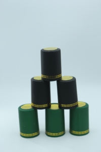 Capsule Termoretraibili per Vino, Tappi per Bottiglie di Vino per Uso Professionale e Domestico, Personalizzazione in PVC Accettata, Superficie Opaca Rosso Orientale - Product Image 3