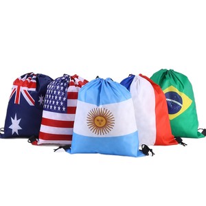 Sac à dos à cordon de serrage patriotique avec drapeau français, idéal pour les fans de football fou – Nouveauté en gros - Product Image 6