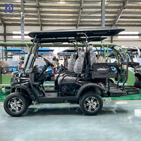 Voiturette de golf électrique CAMP personnalisable 4 places homologuée pour la route avec batterie au lithium et plateau de chargement, directement de l'usine