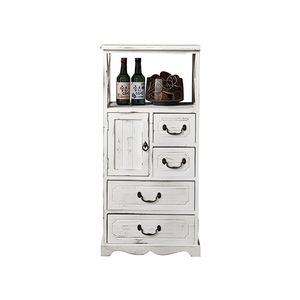 Commode rustique américaine en bois massif et meuble de rangement vintage multi-niveaux pour salon, mobilier de maison - Product Image 6