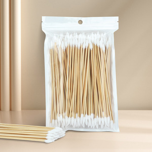 Bonson Cotton Swabs 6 Inch Double <b>Pointed</b> Bamboo Stick Makeup <b>Remover</b> Cleaning <b>Tools</b> For DIY Beauty Care - Product Image 2