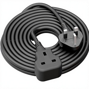Cable de Extensión para Exteriores Estándar Británico IEC, Enchufe de 3 Pines del Reino Unido a Tomacorriente, Cable de Alimentación de 1.22m IP11 para Uso en Jardín - Product Image 3