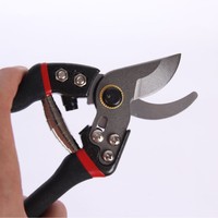 Zware snoeischaar voor tuinieren, fruitbomen snoeien, bloemstukken & takken knippen - V3 Model Rood/Zwart/Grijs