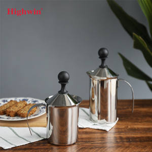 HIGHWIN-<span class=keywords><strong>Espumador</strong></span> <span class=keywords><strong>de</strong></span> <span class=keywords><strong>leche</strong></span> <span class=keywords><strong>de</strong></span> acero inoxidable para café capuchino, 20oz - Product Image 5