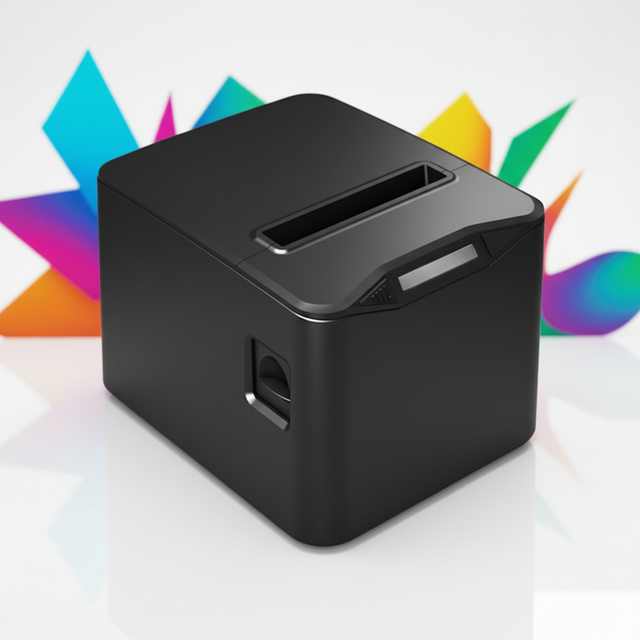 203dpi 80mm Desktop Barcode Direct Thermal Receipt Printer with USB & Wireless Connection Supermarket Compatible