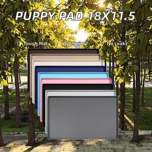 Tapis d'entraînement pour chiot 18,5x11,5 pouces avec fond anti-fuite, tapis absorbant en silicone pour animaux de compagnie, utilisation en intérieur avec motif animal - Product Image 2