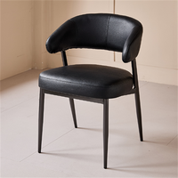 Chaises de salle à manger modernes en cuir de luxe, ensemble de 4, 6, 8 ou 10, design italien pour hôtel, cuisine, restaurant