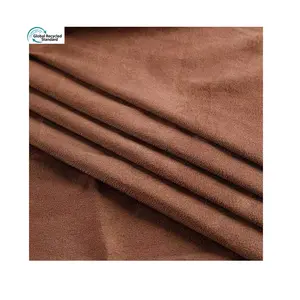 Tela de ante de microfibra reciclada, gamuza muy suave y Lisa para bolsas, bootssh oes, abrigo textil