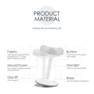 Taburete oscilante moderno para oficina, soporte de Silla, percha ajustable, ergonómico, equilibrio activo, antideslizante - Product Image 5