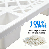 Palette en plastique HDPE/PP robuste pour charges lourdes |   Palette de qualité industrielle pour l'entreposage et la logistique