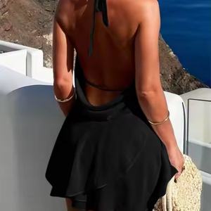 Fabricantes de Ropa OEM, Vestido de Fiesta Personalizado para Mujer, Sexy, Halter, Espalda Descubierta, Vestido de Noche para Mujer - Product Image 6