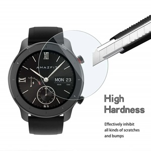 Protector de pantalla de vidrio templado para <span class=keywords><strong>reloj</strong></span> <span class=keywords><strong>inteligente</strong></span> <span class=keywords><strong>Amazfit</strong></span> <span class=keywords><strong>Stratos</strong></span> 3, película protectora antiarañazos - Product Image 5