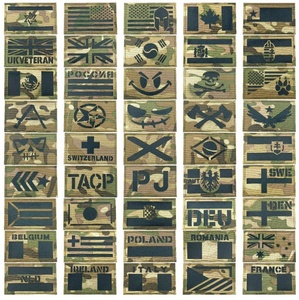Patchs en tissu brodés réfléchissants et lumineux camouflage, fournitures magiques pour l'extérieur, accessoires de sac, <span class=keywords><strong>brassard</strong></span> - Product Image 1