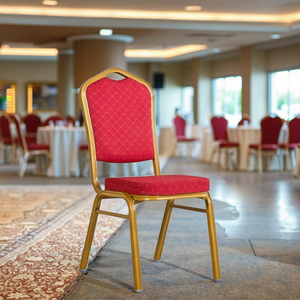 Kaki logam mewah luar ruangan dapat ditumpuk Hotel restoran dapur mebel kursi makan jamuan makan - Product Image 1