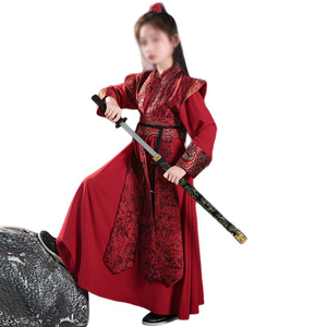 Halk dansları kız Tang takım elbise antik kostüm çocuk setleri gösterisi peri Hanfu takım elbise çocuk Cosplay yapmak bebek kıyafetleri kız elbise - Product Image 5