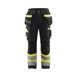 BLAKLADER - 179413709933C150 Hi-Vis <b>trousers</b> with <b>stretch</b> <b>Black</b>/Yellow - EAN 7330509767290 HI-VIS WORKWEAR - Product Image 1
