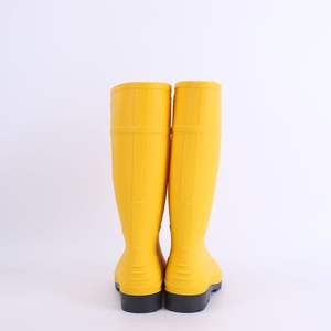 Bottes de pluie en PVC unisexe personnalisées pour l'agriculture, économiques, pour adultes, imperméables, printemps, été, automne, hiver, doublure en coton rouge - Product Image 4
