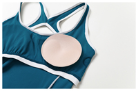 NOUVELLE ARRIVÉE Combinaison moulante sexy à logo personnalisé, très élastique, pantalon long évasé, sans manches, pour le yoga et l'entraînement, pour femmes