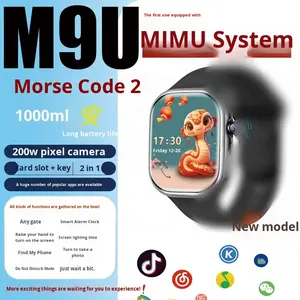สมาร์ทวอทช์2-in-1 M9U H-MEMONT สำหรับนักเรียนสมาร์ทวอทช์แอนดรอยด์ AMOLED ใส่ได้2ซิมรหัสมอร์สสำหรับเด็กคนที่สอง - Product Image 5