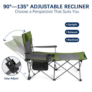 Chaise de bureau pour la pause déjeuner, chaise de plage pliable portable pour le loisir en plein air, chaise longue pour le camping, le pique-nique et la pêche - Product Image 6