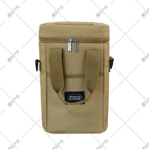 Mydays Outdoor Oxford Cloth Wine Cooler Bag Insulated Portable Picnic <b>Beer</b> Bottle Carrier Khaki - Product Image 3