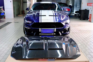 Capot moteur avant en fibre de carbone style Super Snake pour Ford <span class=keywords><strong>Mustang</strong></span> 2015-2017 S550 EcoBoost <span class=keywords><strong>GT</strong></span> - Product Image 3