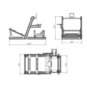 Professional Aluminum Racing Cockpit Sim Racing Rig <b>Frame</b> With Adjustable Seat Car Racing Games Sports Entertainment Product - Product Image 3
