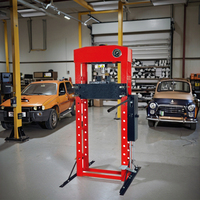 Presse d'atelier hydraulique 30 tonnes à pédale, table large, cadre en fer, jauge, pour atelier et garage, certifiée CE