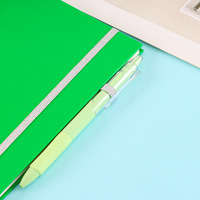 Carnet de notes A5 à spirale avec couverture rigide en PU, personnalisable, pour étudiants, avec sangle simple, 50 feuilles