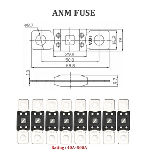 <span class=keywords><strong>ZEEMAN</strong></span> DC 32V 40A-500A 2-Wege MEGA/AMG ANM Sicherungshalter Bolzenmontage Sicherungsblock - Product Image 2