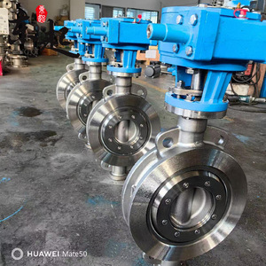 D673W-16PC Hard <b>Seal</b> Pneumatic Wafer Butterfly Valve Dn100 National Standard For Weak Acid And Base Media Industrial Use - Product Image 2