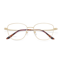 6532 Nouvelles montures de lunettes élégantes, modernes, rétro, œil de chat, en alliage de qualité supérieure avec des lignes courbes flexibles