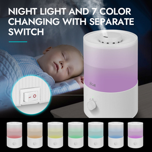 Hot Sale 3.3L Portable Electric Ultrasonic Aromatherapy <b>Diffuser</b> <b>Humidifier</b> USB Top Filled Night Light Discolors - Product Image 6