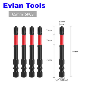 <span class=keywords><strong>Prix</strong></span> d'usine OEM Logo personnalisé Tête de lot magnétique antidérapante de haute qualité Embout de tournevis magnétique à double tête unique - Product Image 2