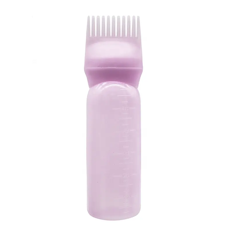 Applicateur d'huile en plastique, bouteille avec peigne pour application de teinture, outils pour Salon de beauté, ml 6oz